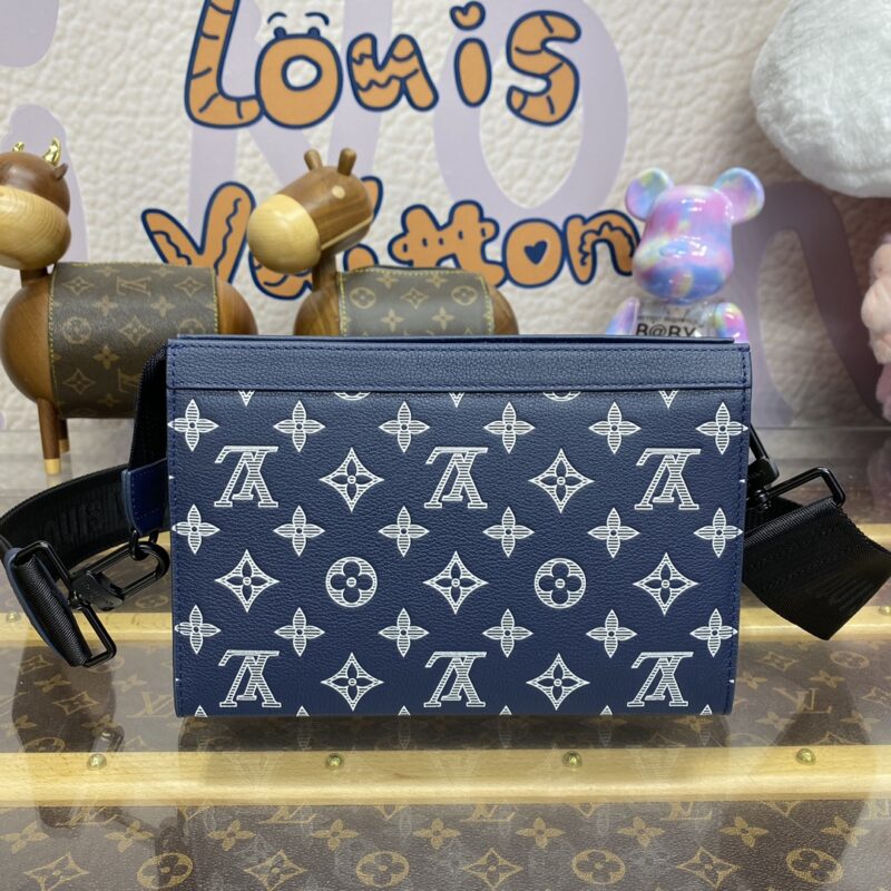 Replica Louis Vuitton Gaston Wearable Wallet Blue - authentic-look luxury purse replica