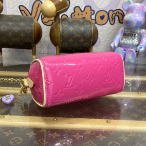Replica Louis Vuitton Speedy Nano Pink Patent - authentic-look luxury purse replica