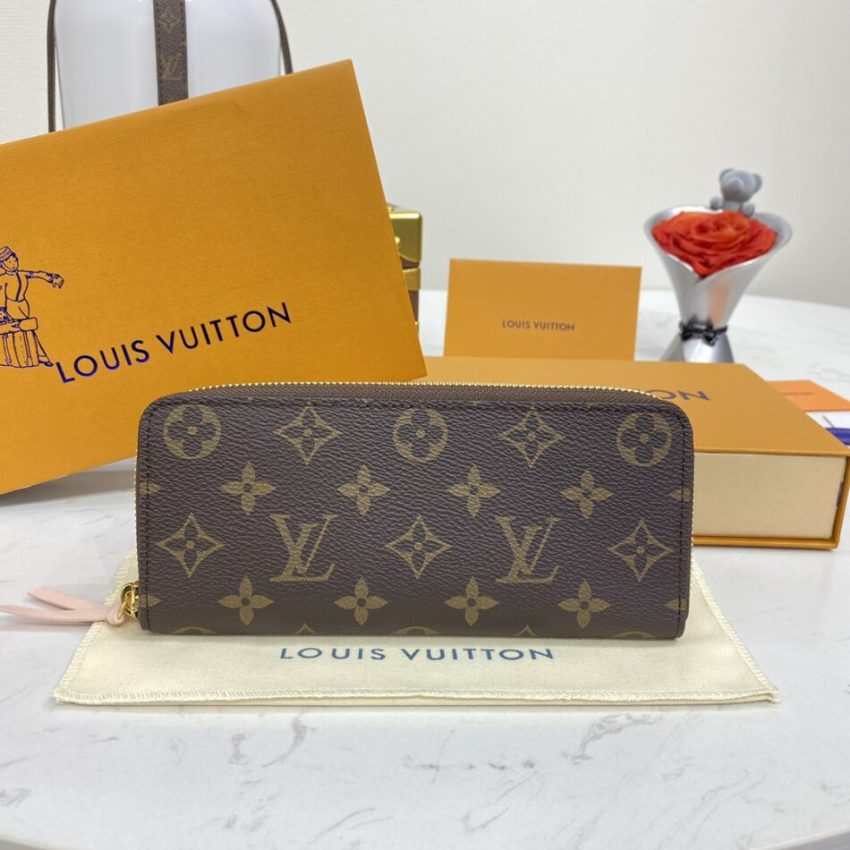 Replica Louis Vuitton Clemence Wallet Brown - best-selling designer handbag dupe