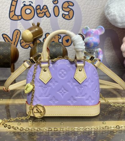 Replica Louis Vuitton Alma Nano Purple - top-rated replica designer bag
