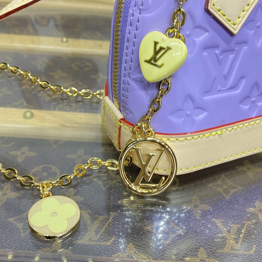 Replica Louis Vuitton Alma Nano Purple - elite superclone designer purse