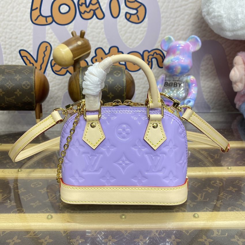 Replica Louis Vuitton Alma Nano Purple - elite superclone designer purse
