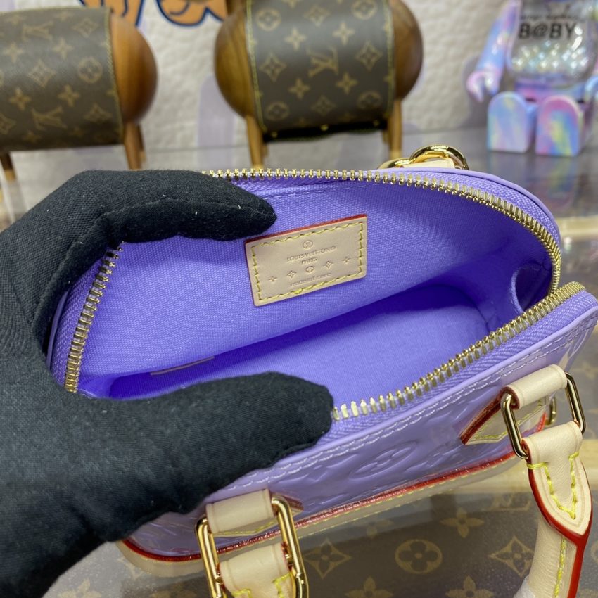 Replica Louis Vuitton Alma Nano Purple - elite superclone designer purse