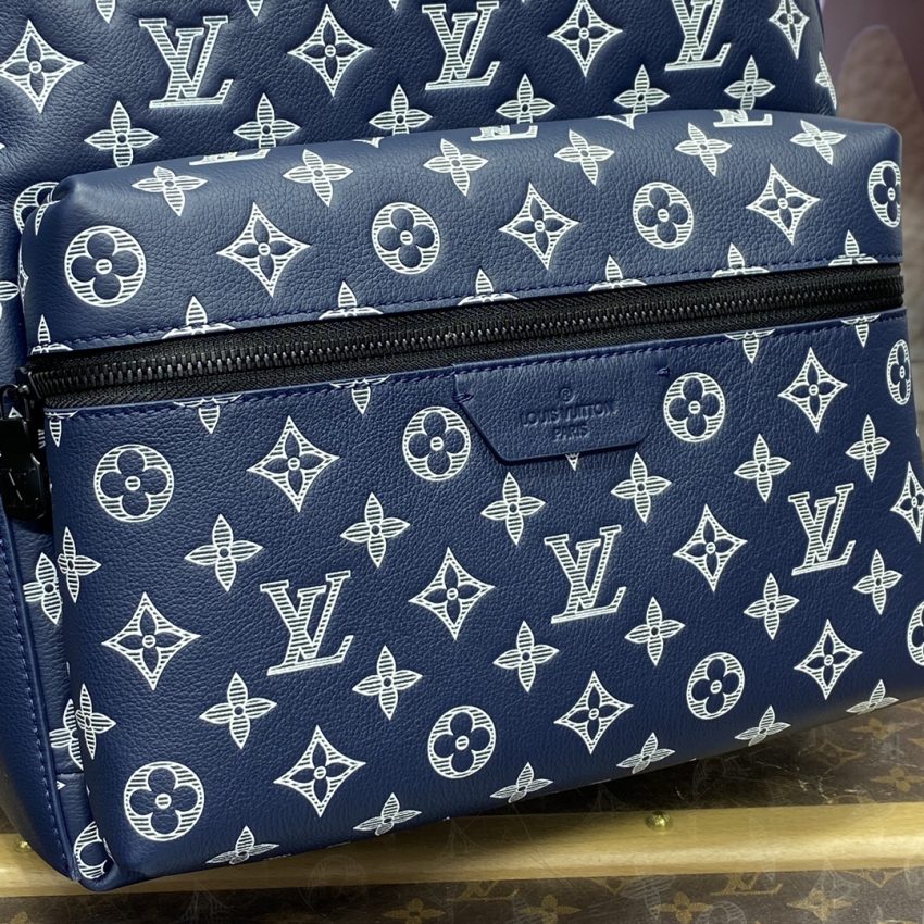 Replica Louis Vuitton Discovery Backpack Blue - high-quality designer bag clone
