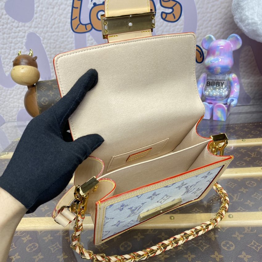 Replica Louis Vuitton Dauphine Mini Light Blue - premium 1:1 fake handbag model