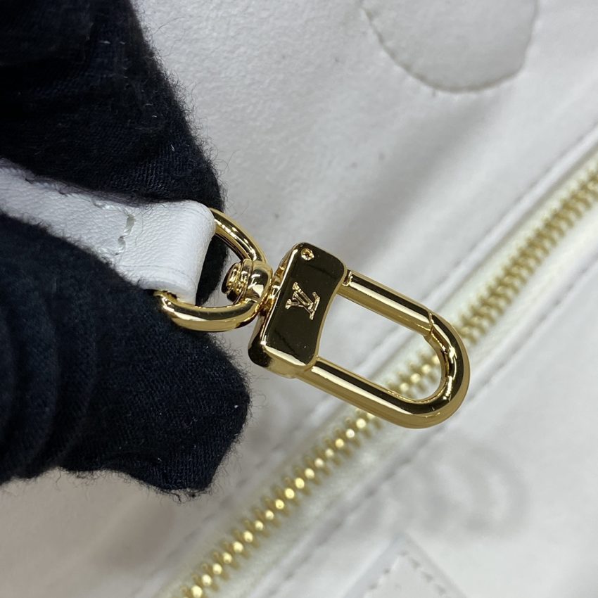 Replica Louis Vuitton Neverfull MM White Orange - elite superclone designer purse