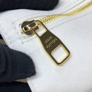 Replica Louis Vuitton Neverfull MM White Orange - top-tier luxury replica shoulder bag