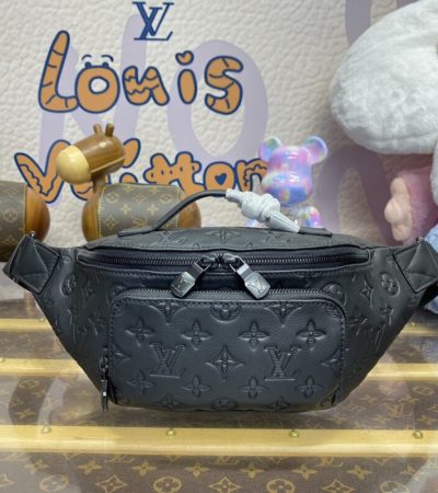 Replica Louis Vuitton Rush Bumbag Black - premium 1:1 fake handbag model