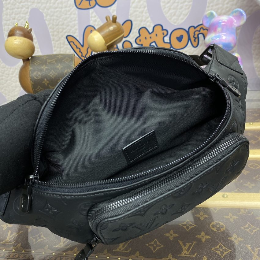 Replica Louis Vuitton Rush Bumbag Black - high-quality designer bag clone