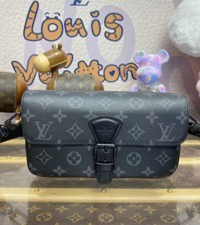 Replica Louis Vuitton Wearable Wallet Black - near-authentic luxury replica handbag