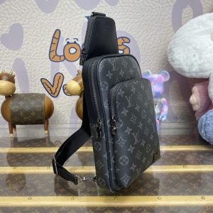 Replica Louis Vuitton Avenue Slingbag Black - premium 1:1 fake handbag model