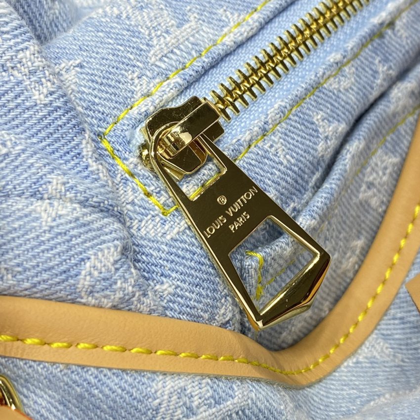 Replica Louis Vuitton Carry All PM Light Denim - high-quality designer bag clone