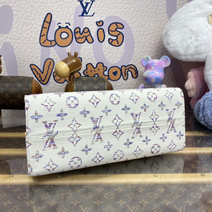 Replica LV OnTheGo White Denim - high-quality designer bag clone