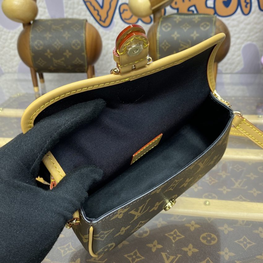 Replica Louis Vuitton Nano Diane Brown - realistic designer-inspired fake bag