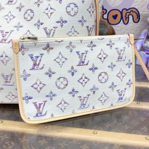 Replica Louis Vuitton Neverfull MM White - premium 1:1 fake handbag model