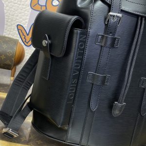 Replica Louis Vuitton Christopher Backpack Black - ultra-realistic fake designer tote