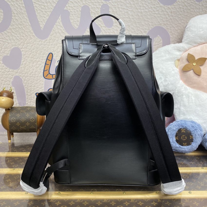 Replica Louis Vuitton Christopher Backpack Black - best quality luxury bag dupe
