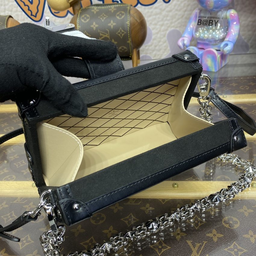 Replica Louis Vuitton Petite Malle Black - authentic-look luxury purse replica