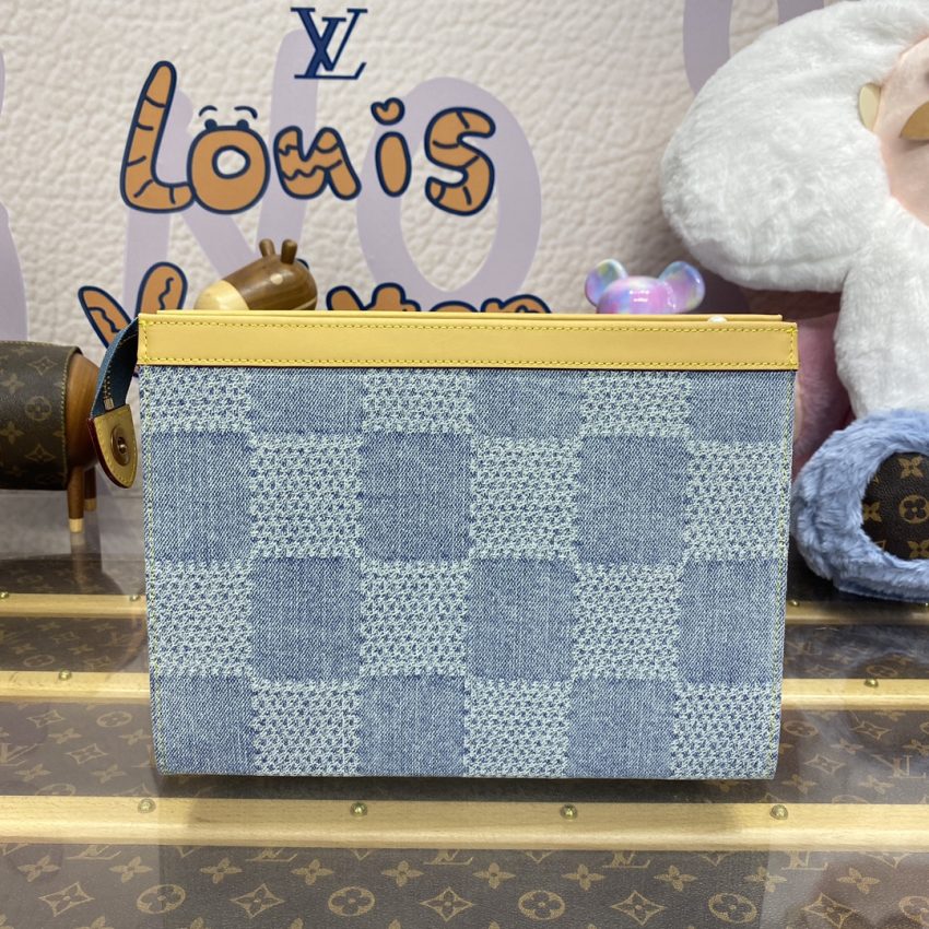 Replica Louis Vuitton Pochette Voyage Denim - high-end fake designer purse