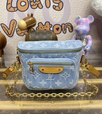Replica Louis Vuitton Bumbag Mini Denim - realistic designer-inspired fake bag