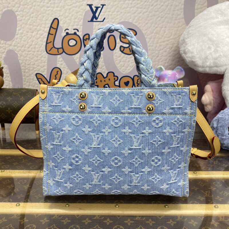 Replica LV OnTheGo Denim Large - top-rated replica designer bag