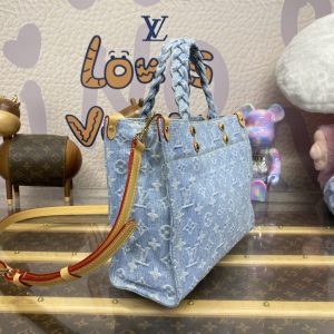 Replica LV OnTheGo Denim Large - realistic designer-inspired fake bag