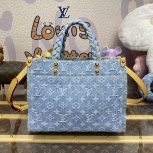 Replica LV OnTheGo Denim Large - high-quality designer bag clone