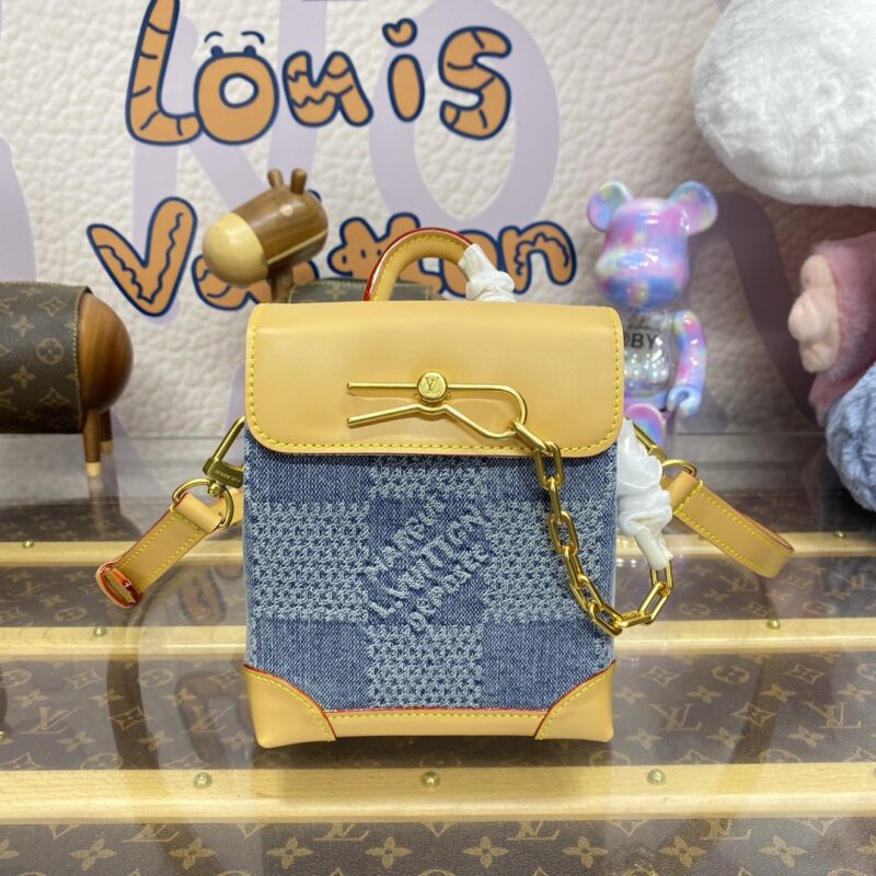Replica Louis Vuitton Nano Steamer Denim - ultra-realistic fake designer tote