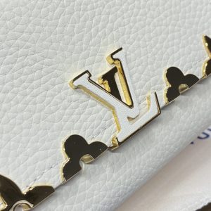 Replica Loius Vuitton Capucines Compact Wallet White - best-selling designer handbag dupe