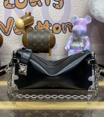 Replica Louis Vuitton Slim Trunk Black - near-authentic luxury replica handbag
