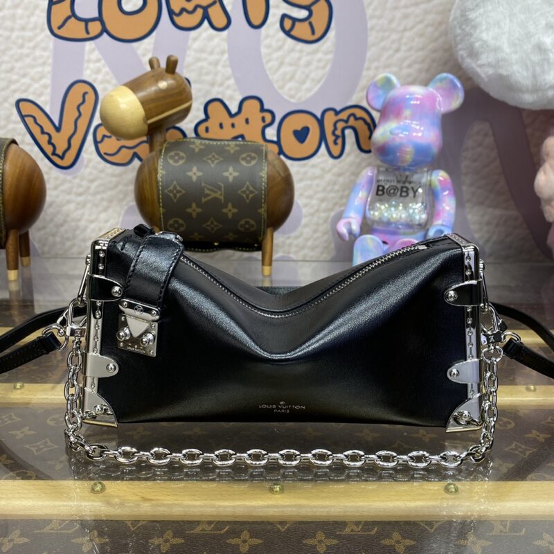 Replica Louis Vuitton Slim Trunk Black - near-authentic luxury replica handbag