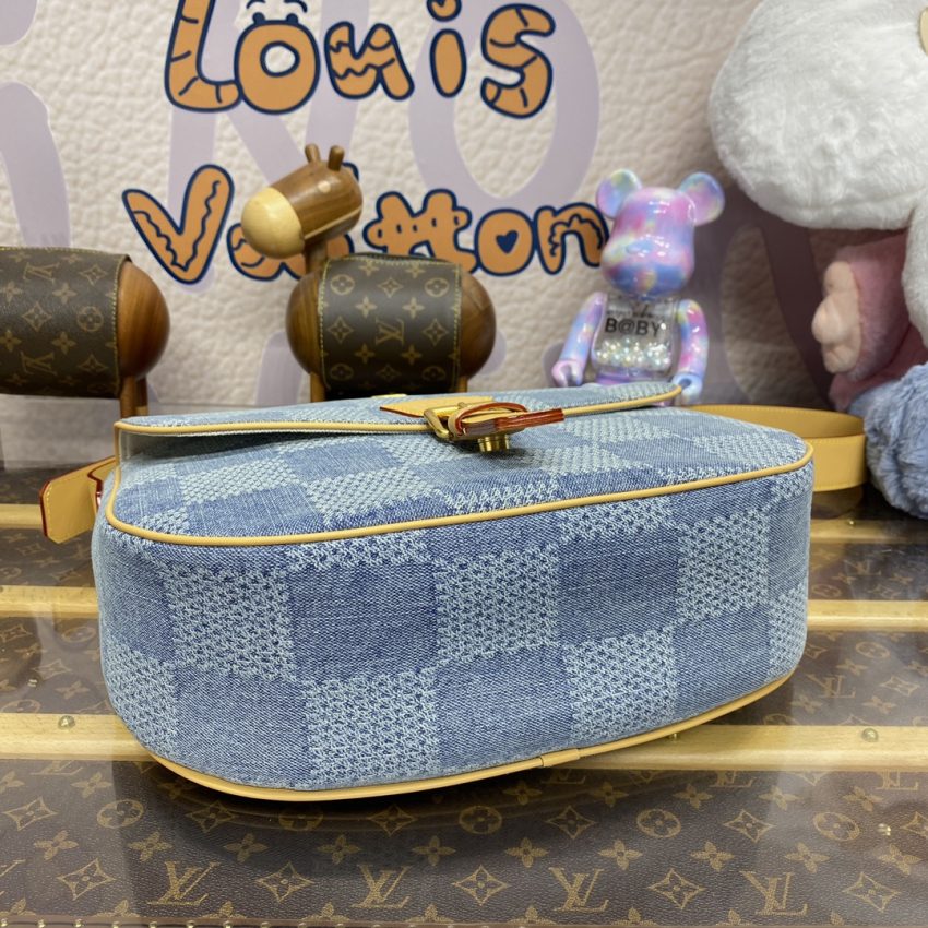 Replica Louis Vuitton Wearable Wallet Denim - near-authentic luxury replica handbag