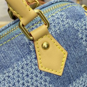 Replica Louis Vuitton Speedy 18 Denim - 1:1 designer replica handbag