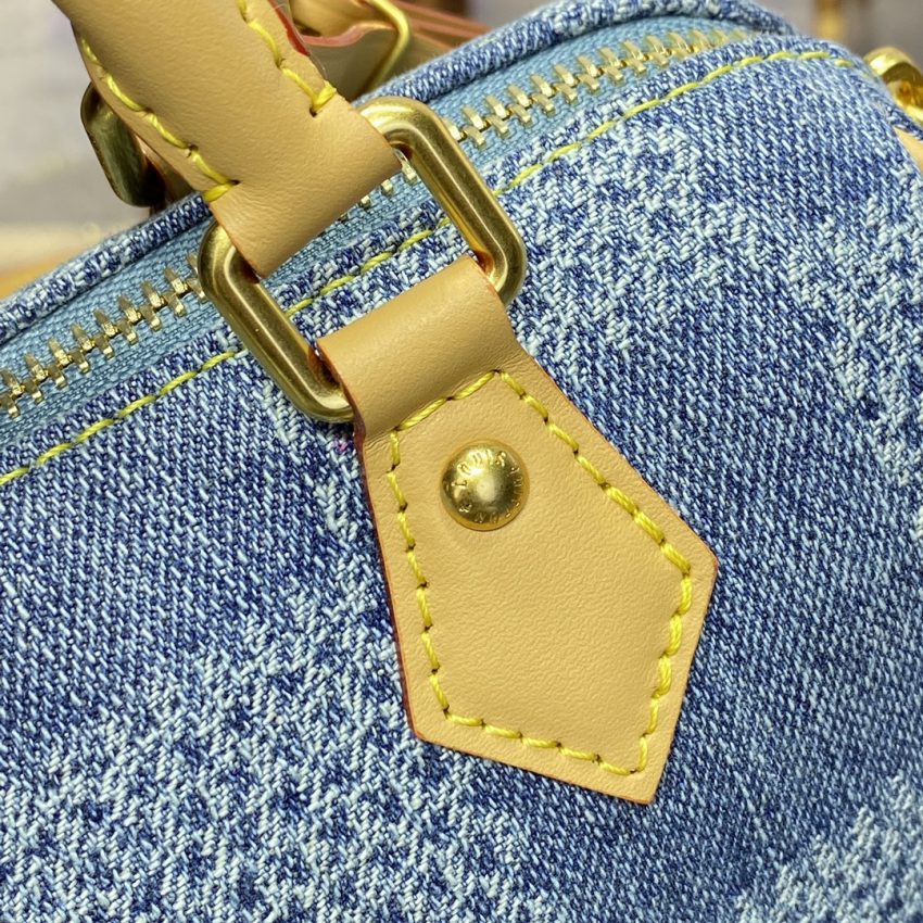Replica Louis Vuitton Speedy 18 Denim - 1:1 designer replica handbag