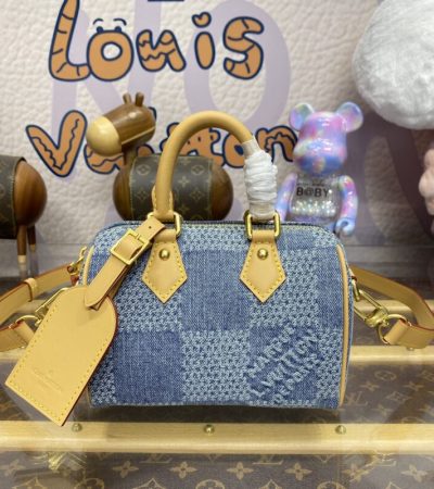 Replica Louis Vuitton Speedy 18 Denim - top-rated replica designer bag