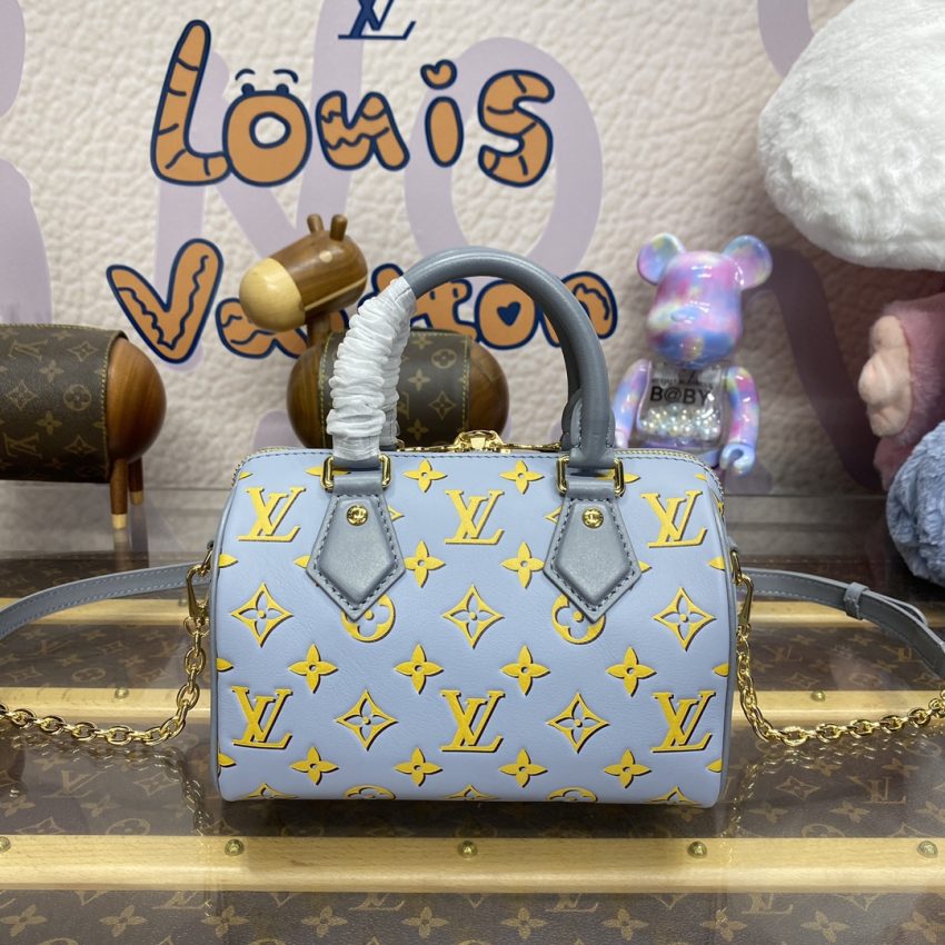 Replica Louis Vuitton Speedy Bandouliere 20 Blue Limited - ultra-realistic fake designer tote