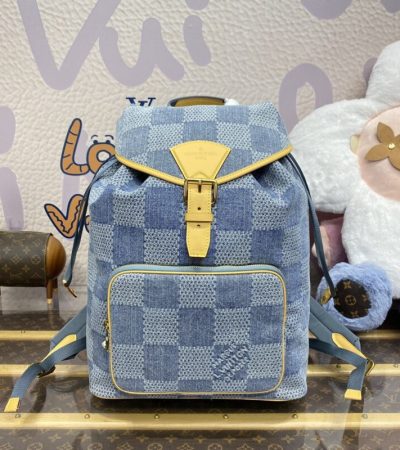 Replica Louis Vuitton Montsouris Denim - near-authentic luxury replica handbag