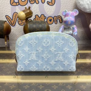 Replica Louis Vuitton Pochette Cosmétique Denim - best quality luxury bag dupe