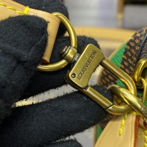 Replica Louis Vuitton Speedy 18 Green Grid - top-rated replica designer bag