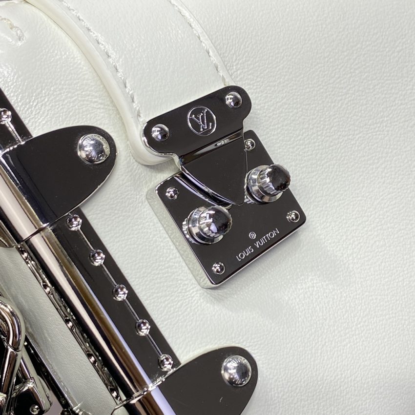 Replica Louis Vuitton Slim Trunk White - high-end fake designer purse