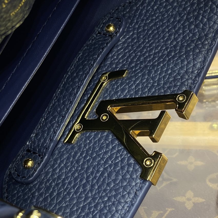 Replica Loius Vuitton Capucines Dark Blue - 1:1 designer replica handbag