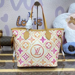 Replica Louis Vuitton Neverfull MM Orange - near-authentic luxury replica handbag
