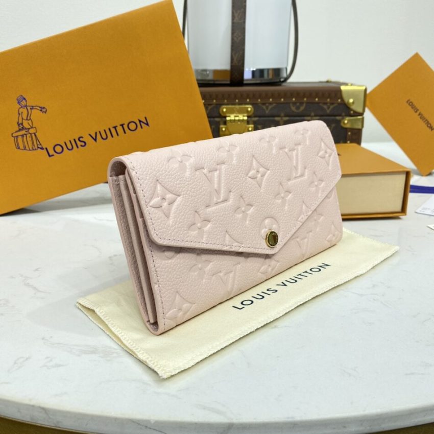 Replica Louis Vuitton Sarah Wallet Pink - elite superclone designer purse