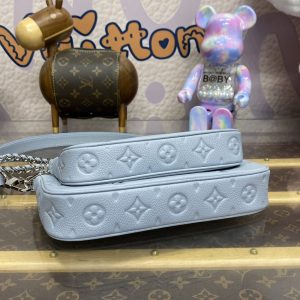 Replica Louis Vuitton Multi Pochette Accessoires Light Blue - high-accuracy replica luxury purse