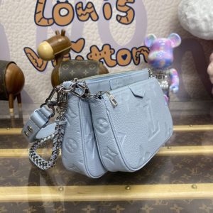 Replica Louis Vuitton Multi Pochette Accessoires Light Blue - best-selling designer handbag dupe