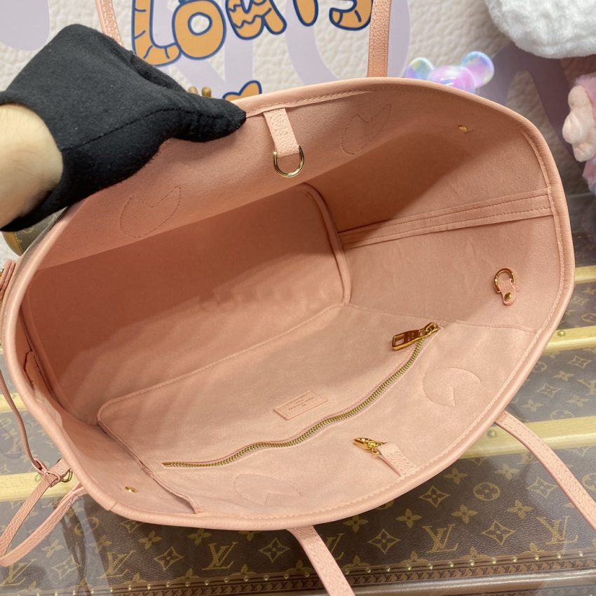 Replica Louis Vuitton Neverfull MM Apricote - best quality luxury bag dupe