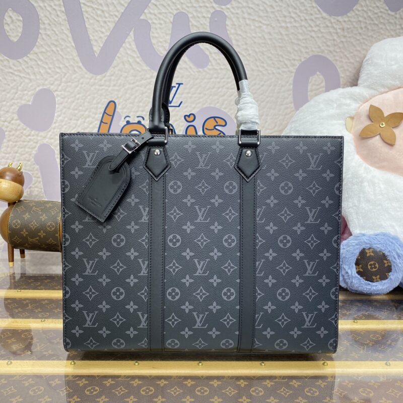 Replica Louis Vuitton Sac Plat Black Large - best-selling designer handbag dupe