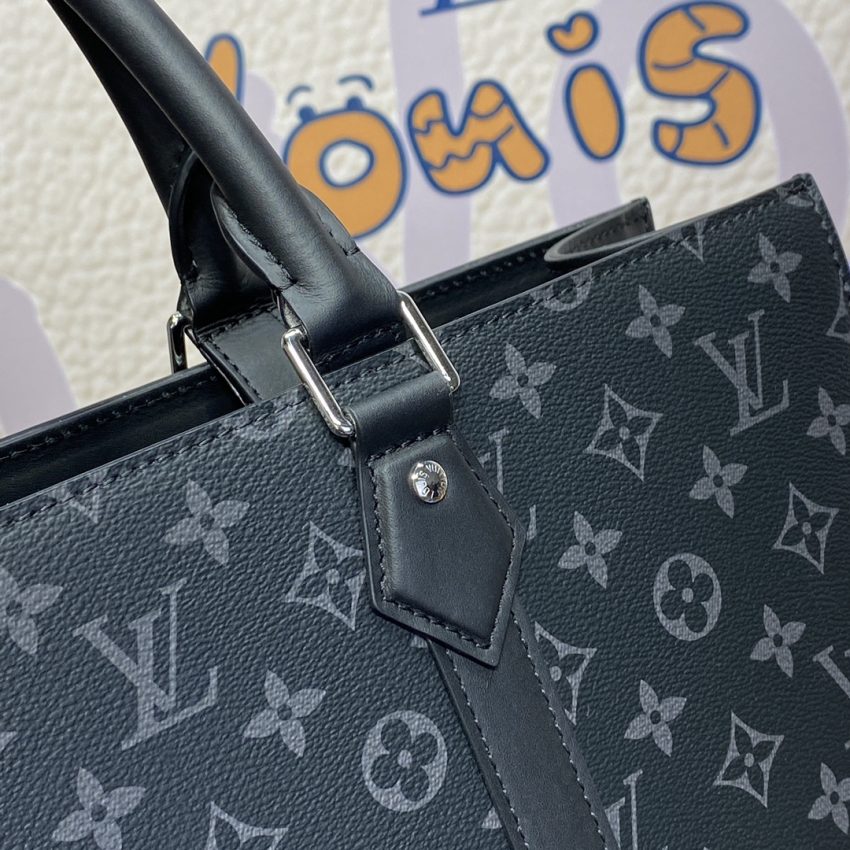 Replica Louis Vuitton Sac Plat Black Large - near-authentic luxury replica handbag