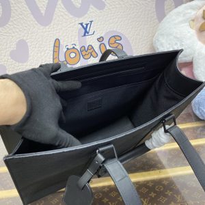 Replica Louis Vuitton Sac Plat 24H Black - premium 1:1 fake handbag model