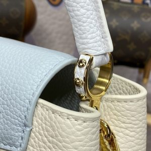 Replica Loius Vuitton Capucines Beige Blue - best-selling designer handbag dupe